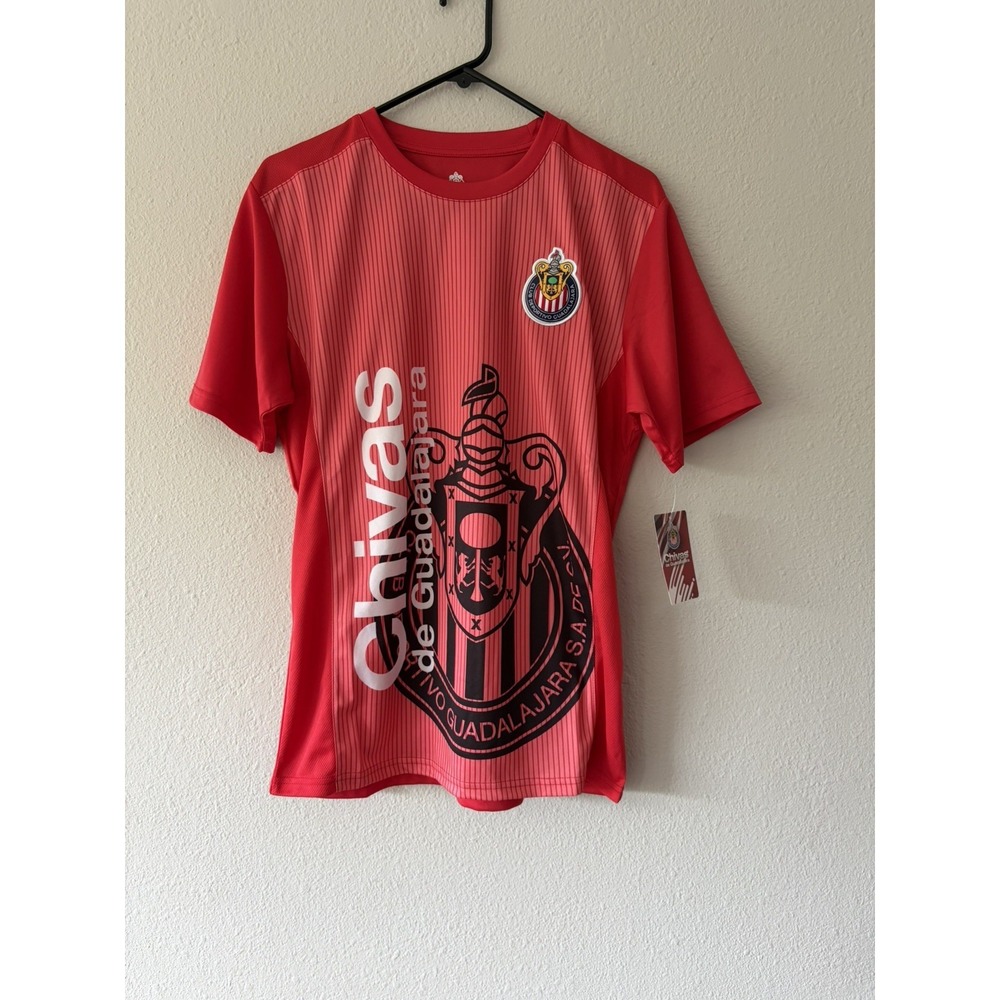 Icon Sports Mens Chivas Jersey Chivas Del Guadalajara Soccer‎ TShirt Medium NWT